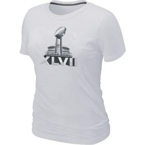 Stunning Women's NFL Super Bowl XLVII Logo T Shirt White