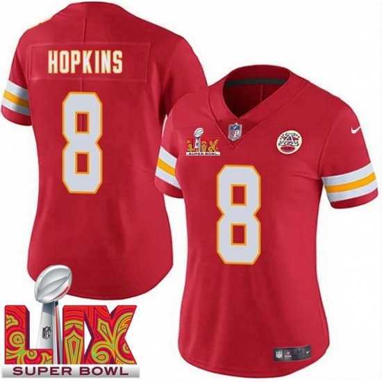Superior Kansas City Chiefs DeAndre Hopkins #8 Red 2024 2025 Super Bowl LIX F.U.S.E Stitched NFL Jersey