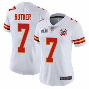 Superior Nike Chiefs 7 Harrison Butker White Bound Stitched NFL Vapor Untouchable Limited 2024 Super Bowl LVIII Jersey